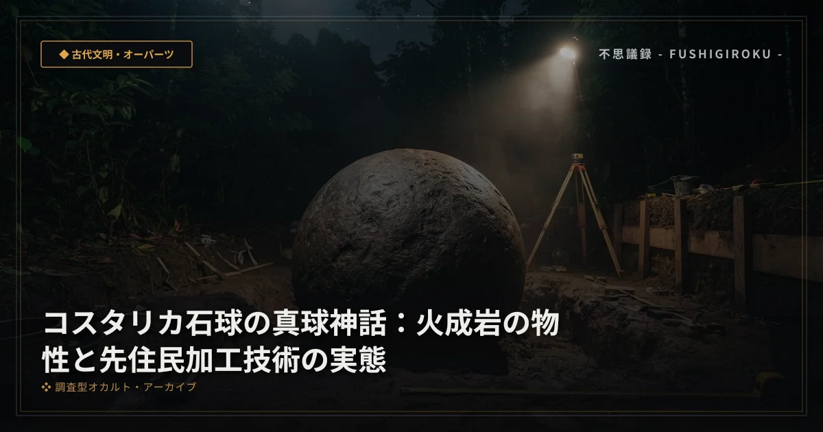 コスタリカ石球の真球神話：火成岩の物性と先住民加工技術の実態