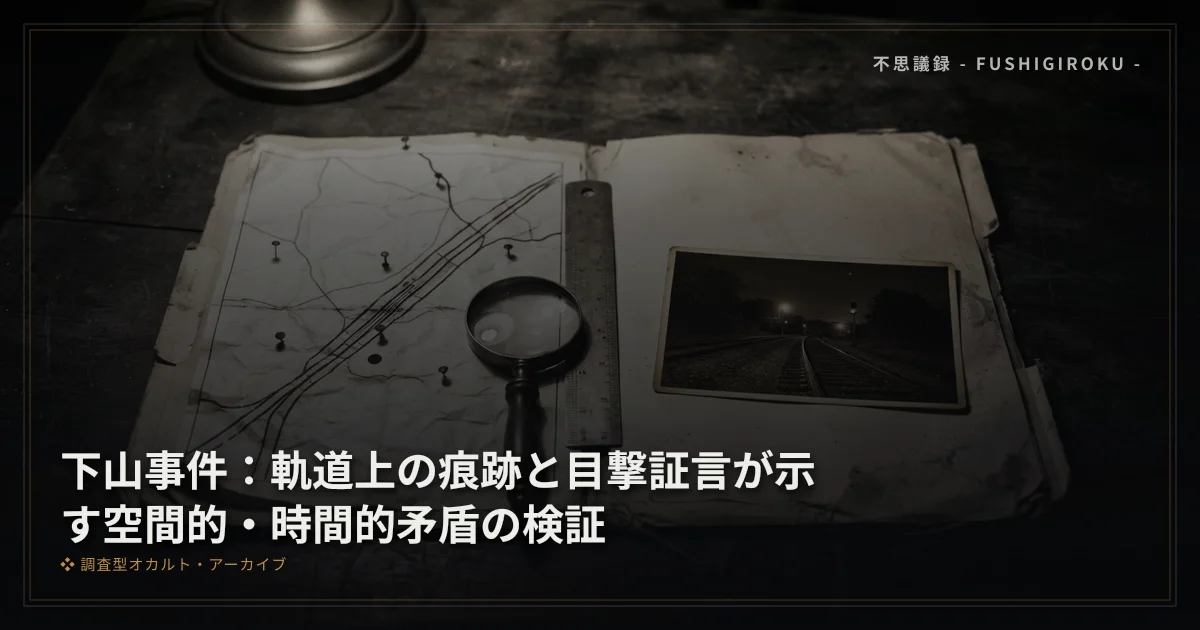 下山事件：軌道上の痕跡と目撃証言が示す空間的・時間的矛盾の検証